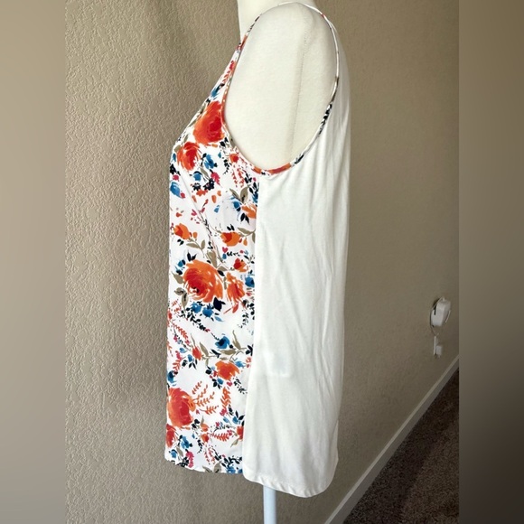 41 Hawthorn Liano Mixed Material Back Detail Floral Top XS - Picture 8 of 10